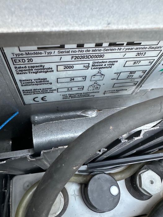 Електричний штабелер, візок, навантажувач STILL EXD 20