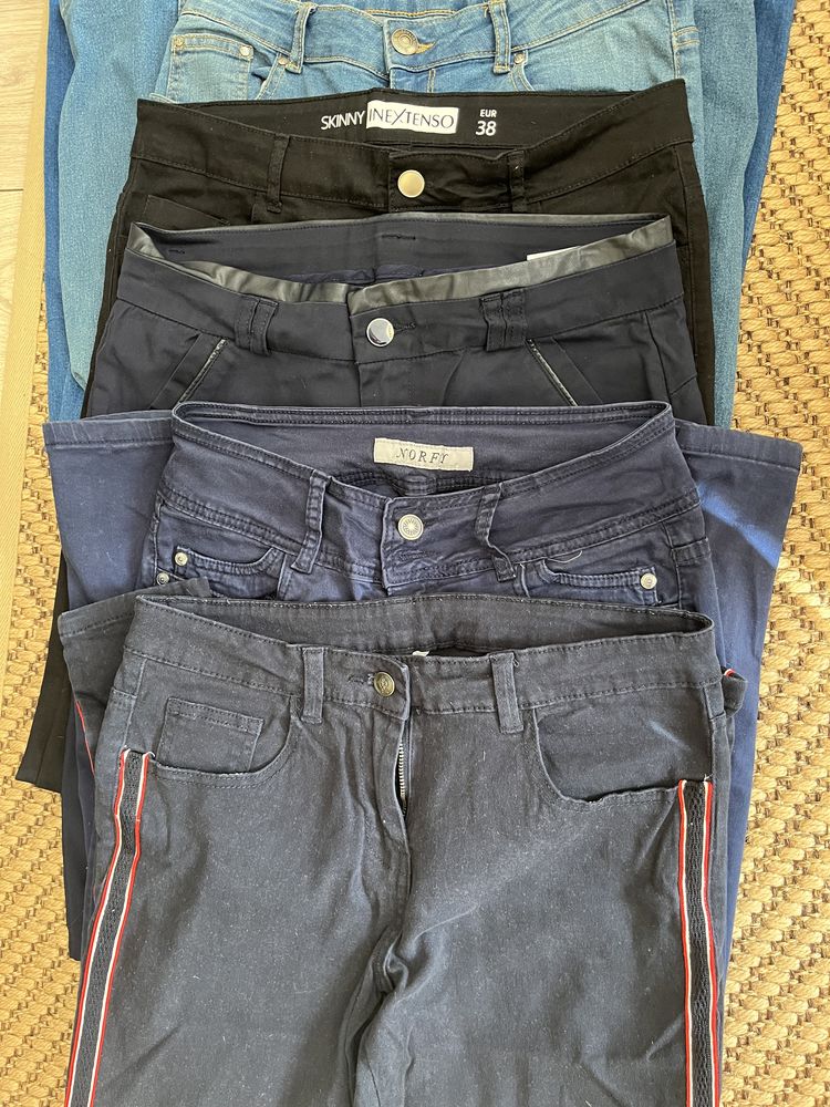spodnie damskie jeans materiał 6 par