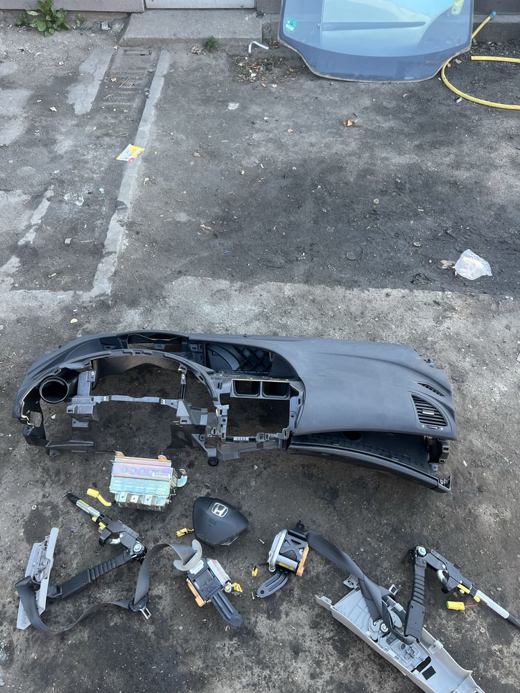 Kokpit deska rozdzielcza airbag honda civic 8 viii ufo pasy poduszki