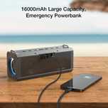 Coluna de Som portátil  120W com bluetooth Quad Drivers Deep Bass Ster