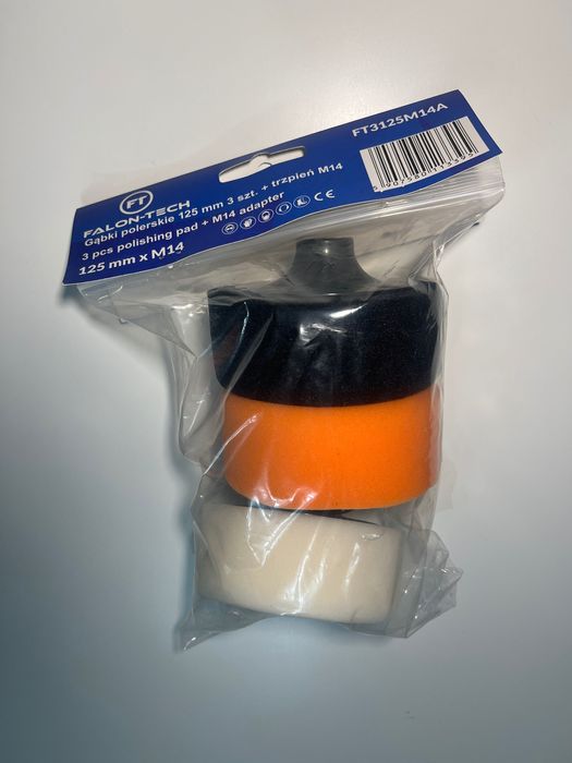 Zestaw gąbek padów poleskich do samochodu 3 szt