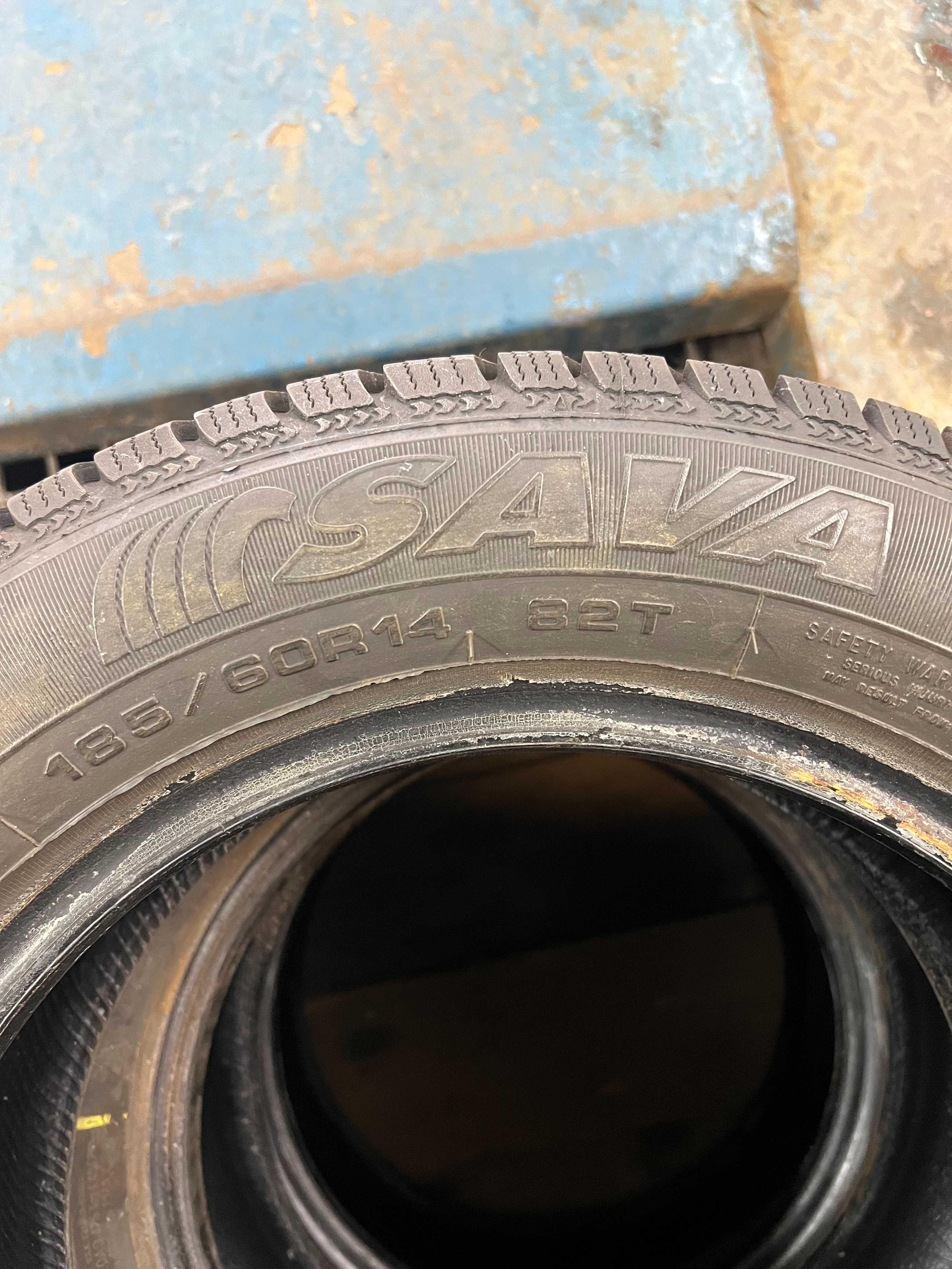 185/60r14 sava opony zimowe 4szt  bieznik 7,5mm jak nowe !