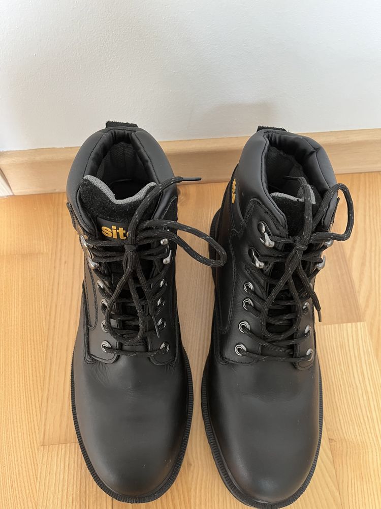 Site nowe czarne skórzane męskie buty zimowe/jesienne rozmiar 42