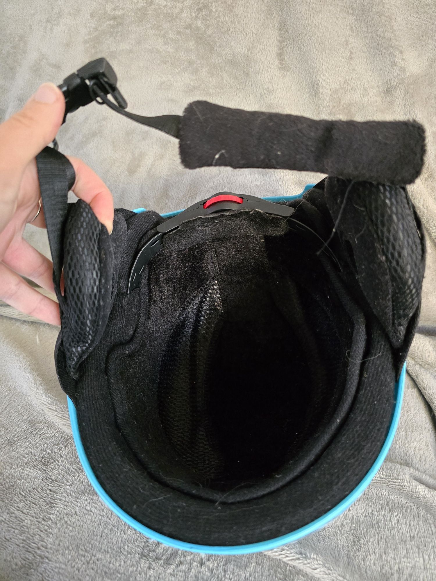 Capacete Sporski para neve azul tam 6 a 10 anos