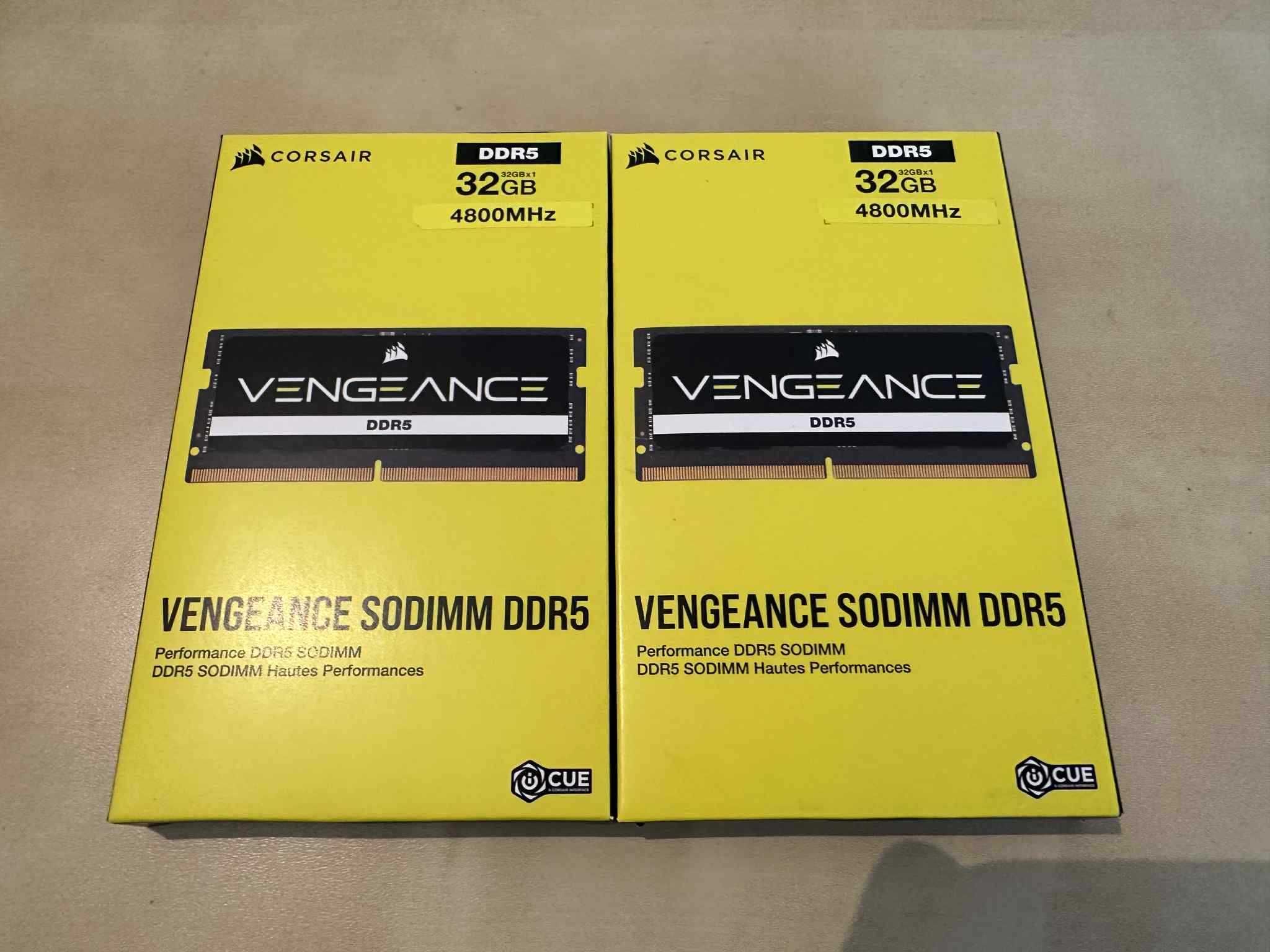 64gb DDR5 Pamięć do laptopa Corsair Vengeancee (2x 32GB) SODIMs