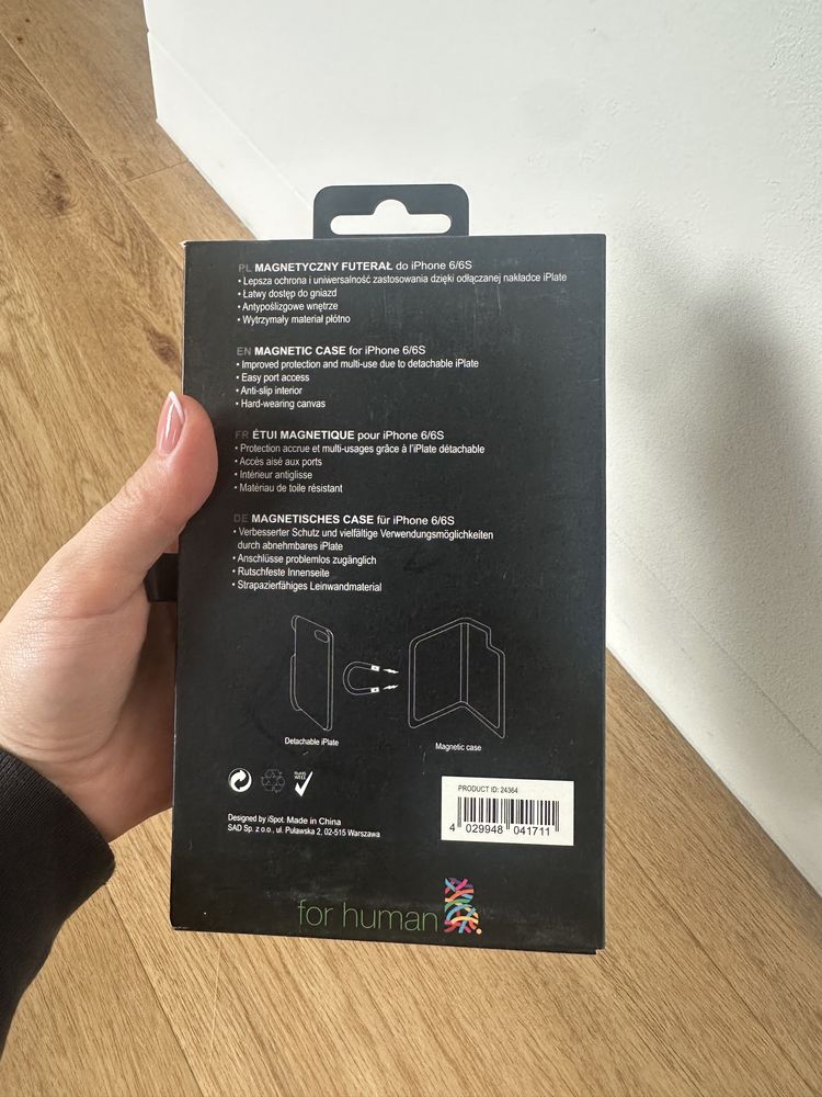 Case magnetyczny obudowa etui Iphone 6/6s B for human