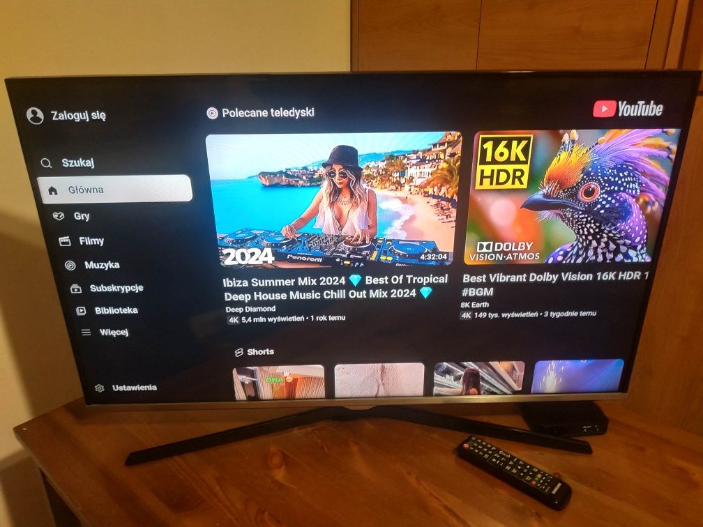 TV 40" Samsung + Smart TV dekoder WIFI YouTube Netflix  Android
