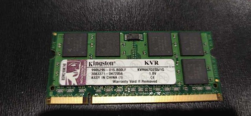 Memória RAM Kingston DDR2 1GB SODIMM