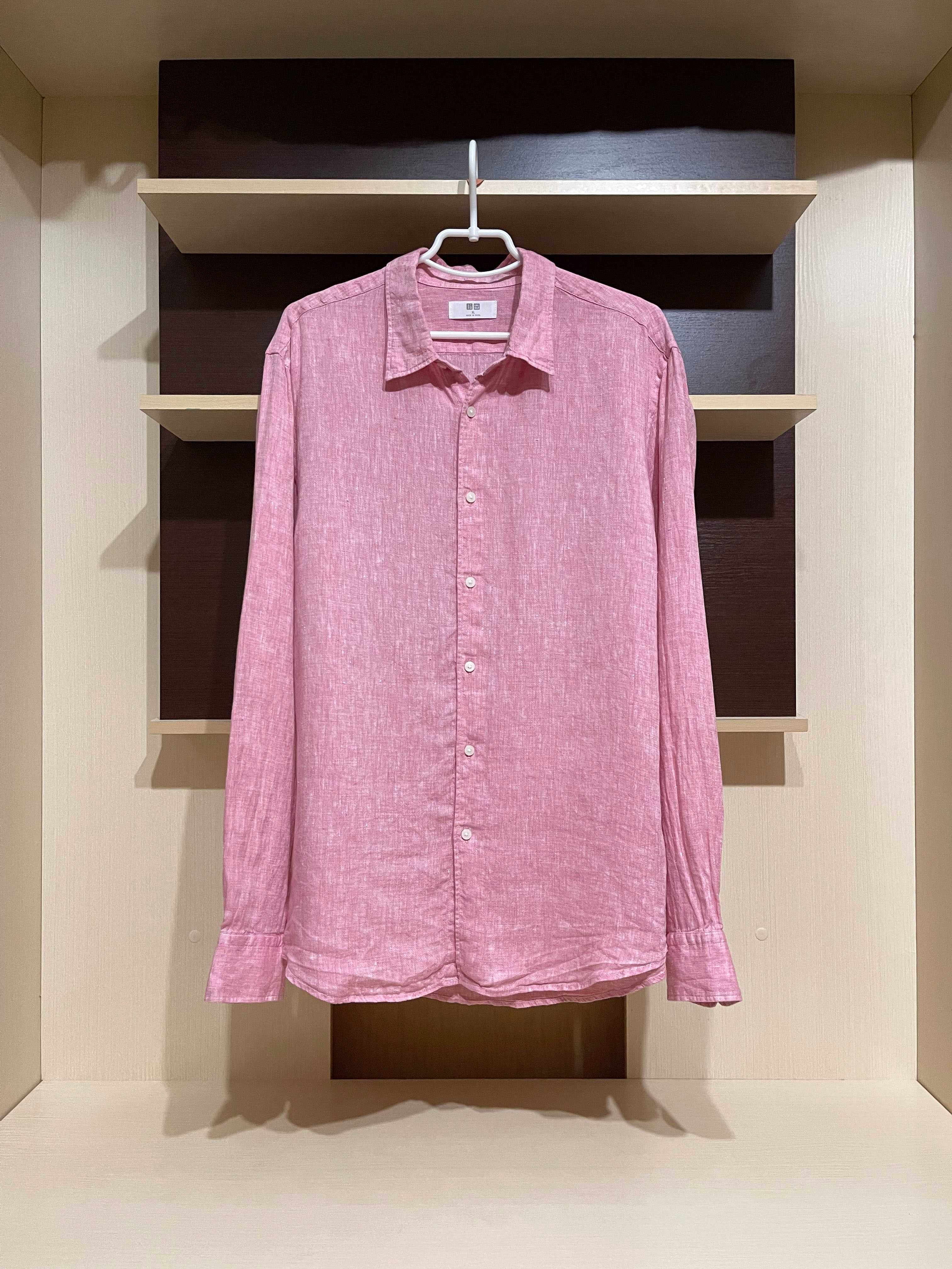 Uniqlo, 100% льон оригінал сорочка, рубашка