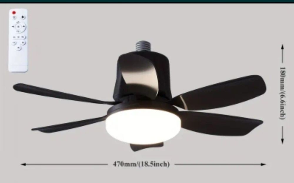 Вентилятор лампа 47см 30Вт люстра стельовий светильник потолочный
Зам