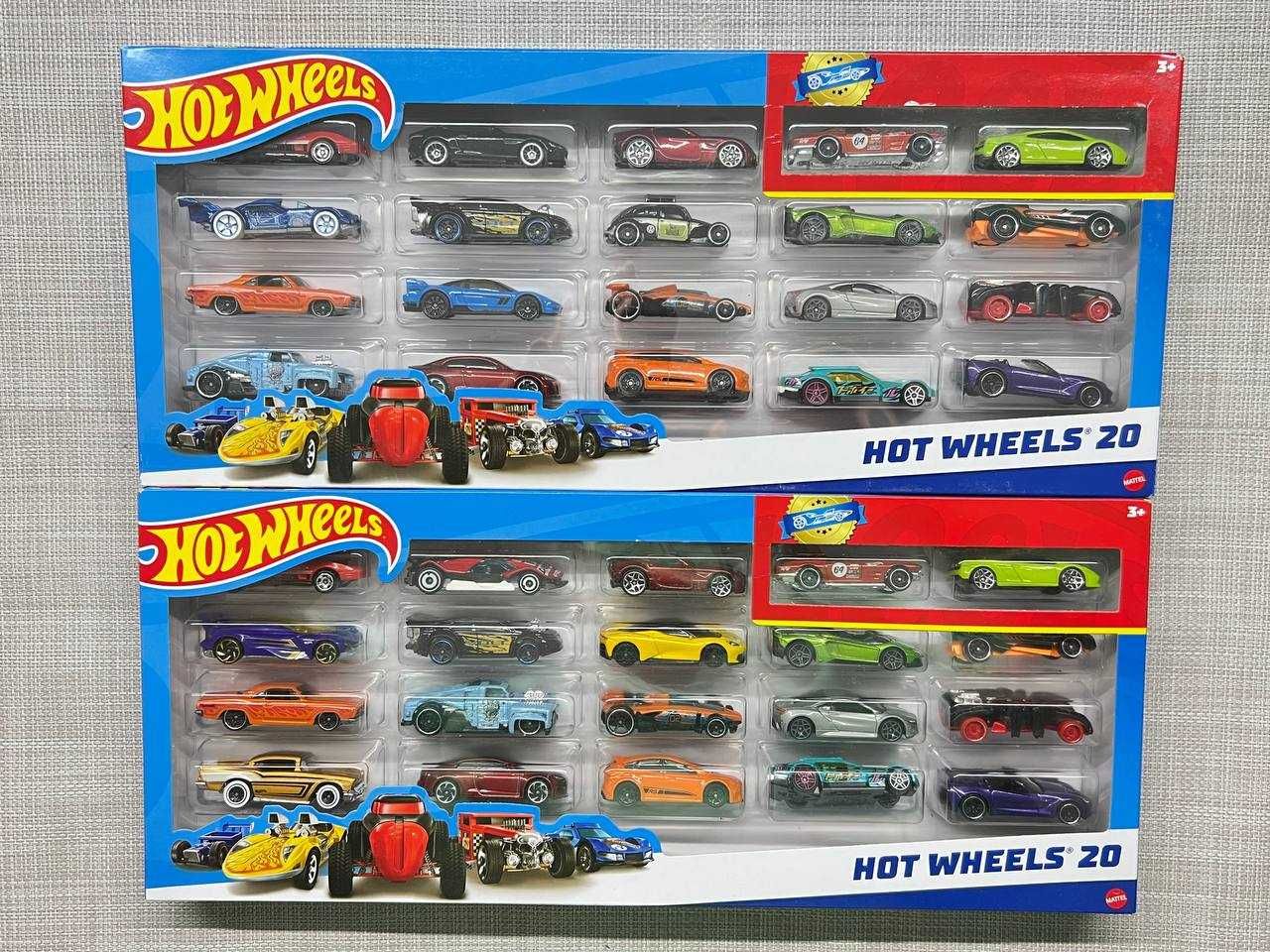 Машинки Hot Wheels набір у масштабі 1:64 по 8 шт або по 20 шт