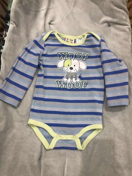 Komplet body spodnie śliniak 3cz 0/3m baby togs dla chłopca