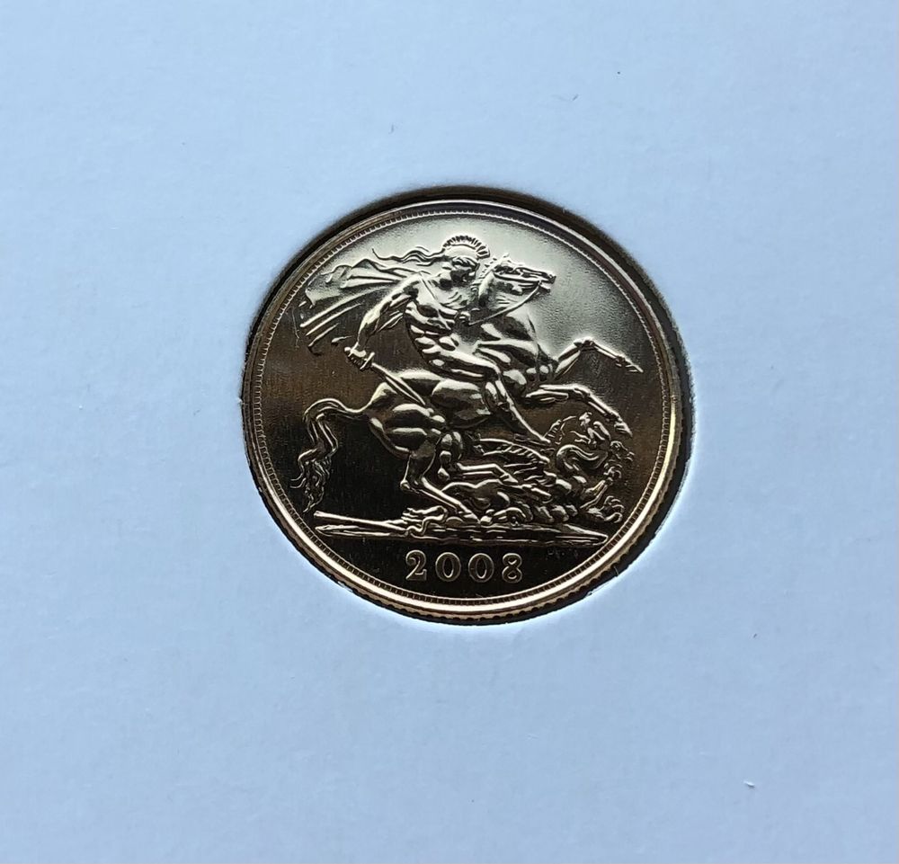 Moeda Libra de ouro 2008 (gold sovereign)