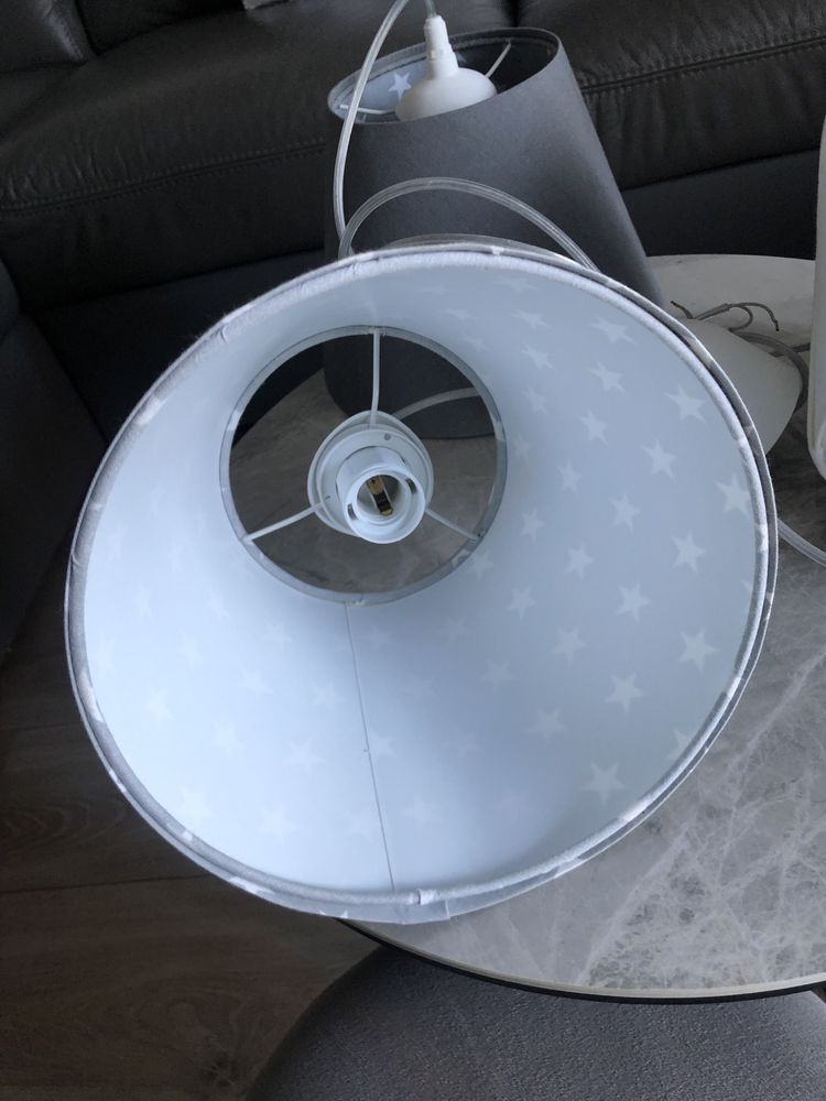 Lampa wiszaca 3 klosze gwiazdki