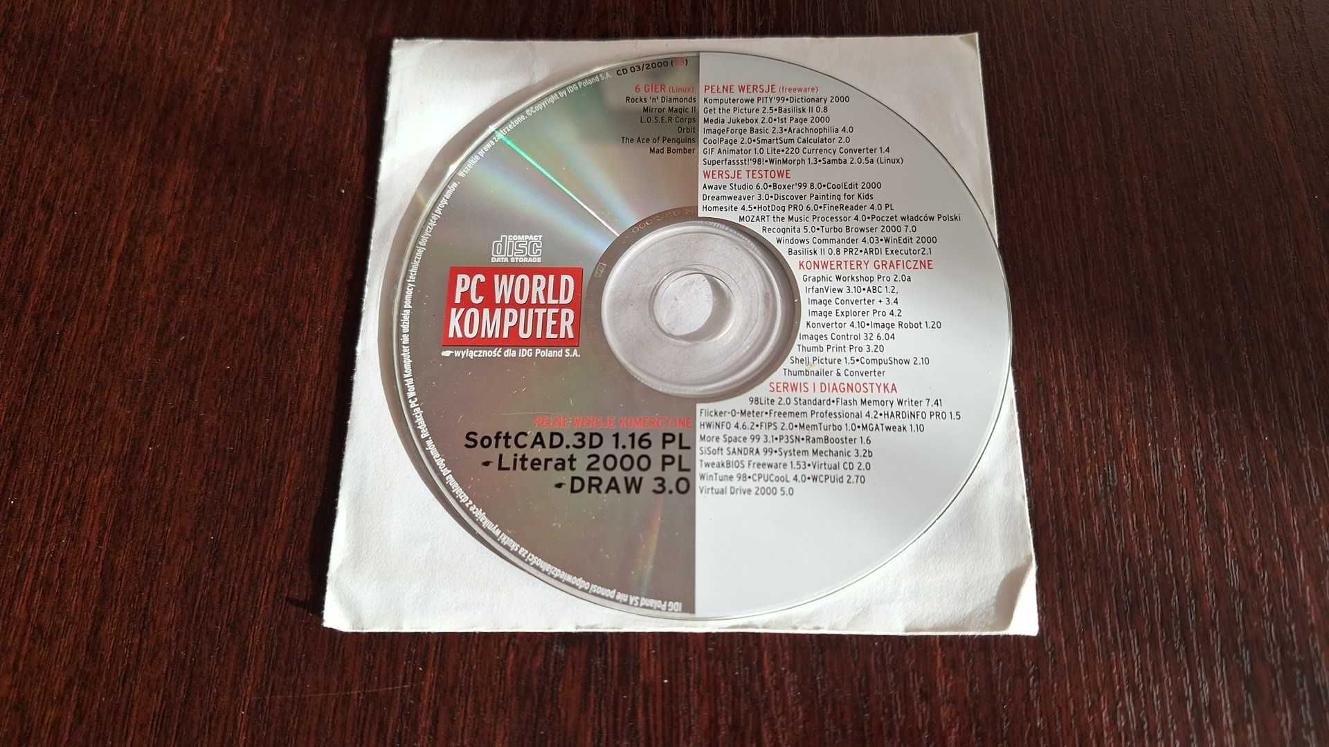 Płyta CD PC World Komputer 03/2000