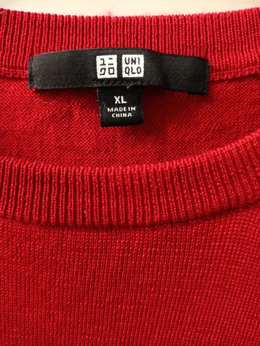 Джемпер меринос ультра тонкая шерсть Uniqlo XL