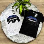 Новая футболка PATAGONIA • Bear • Черная / Белая • Патагония • XS-XXL