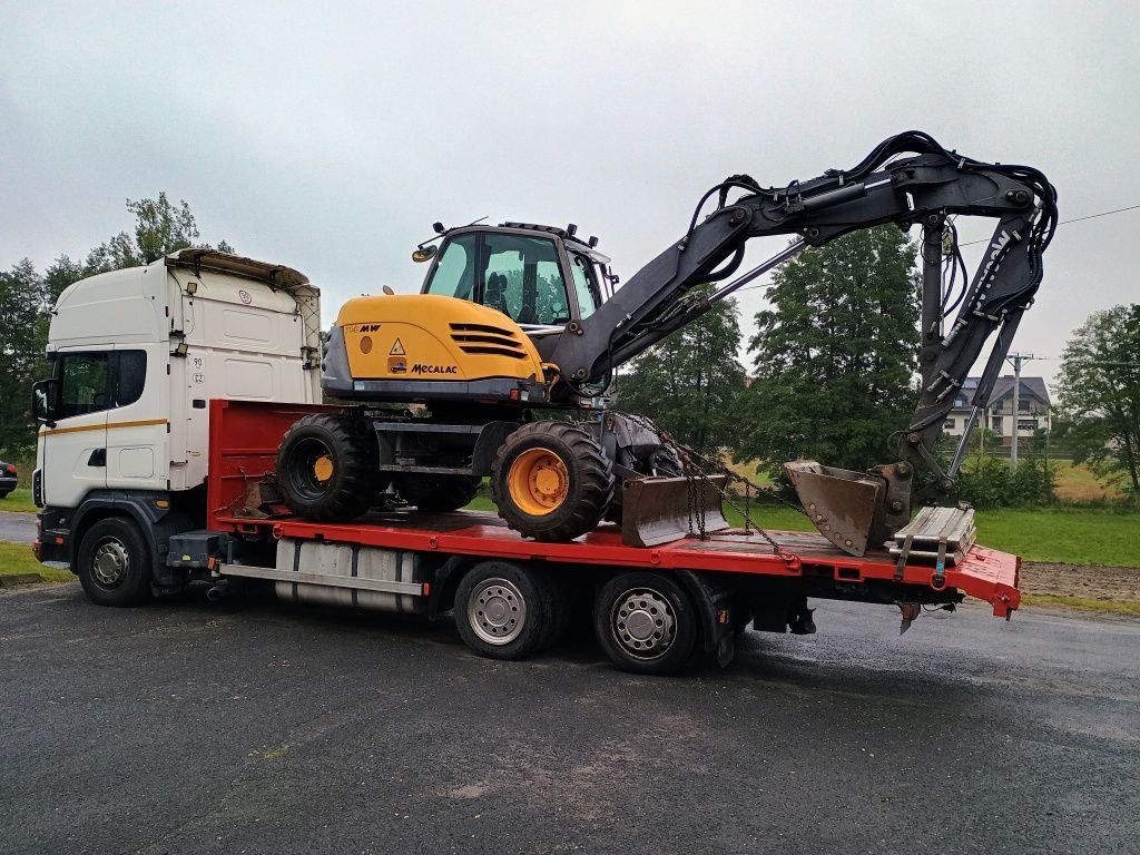 Transport maszyn ciągników przyczep wózków do 7 i 14 ton cały kraj