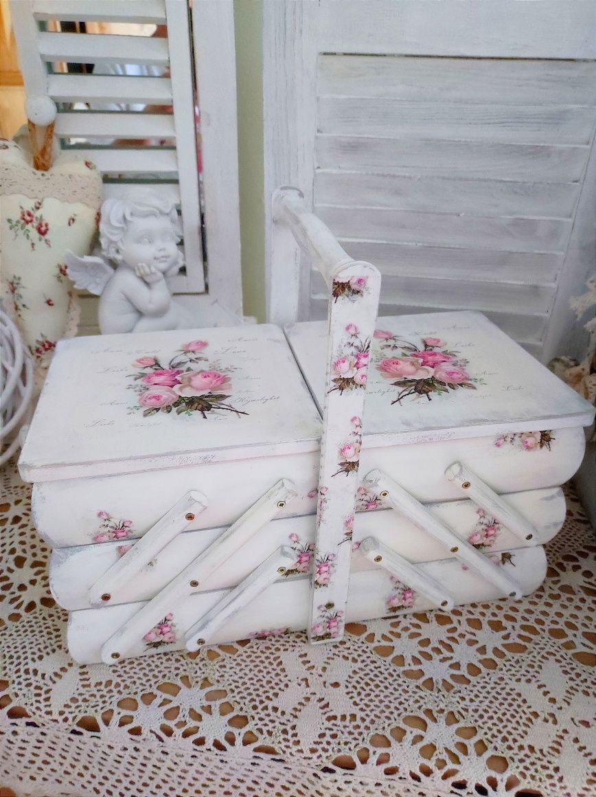 Niciarka vintage róże duża