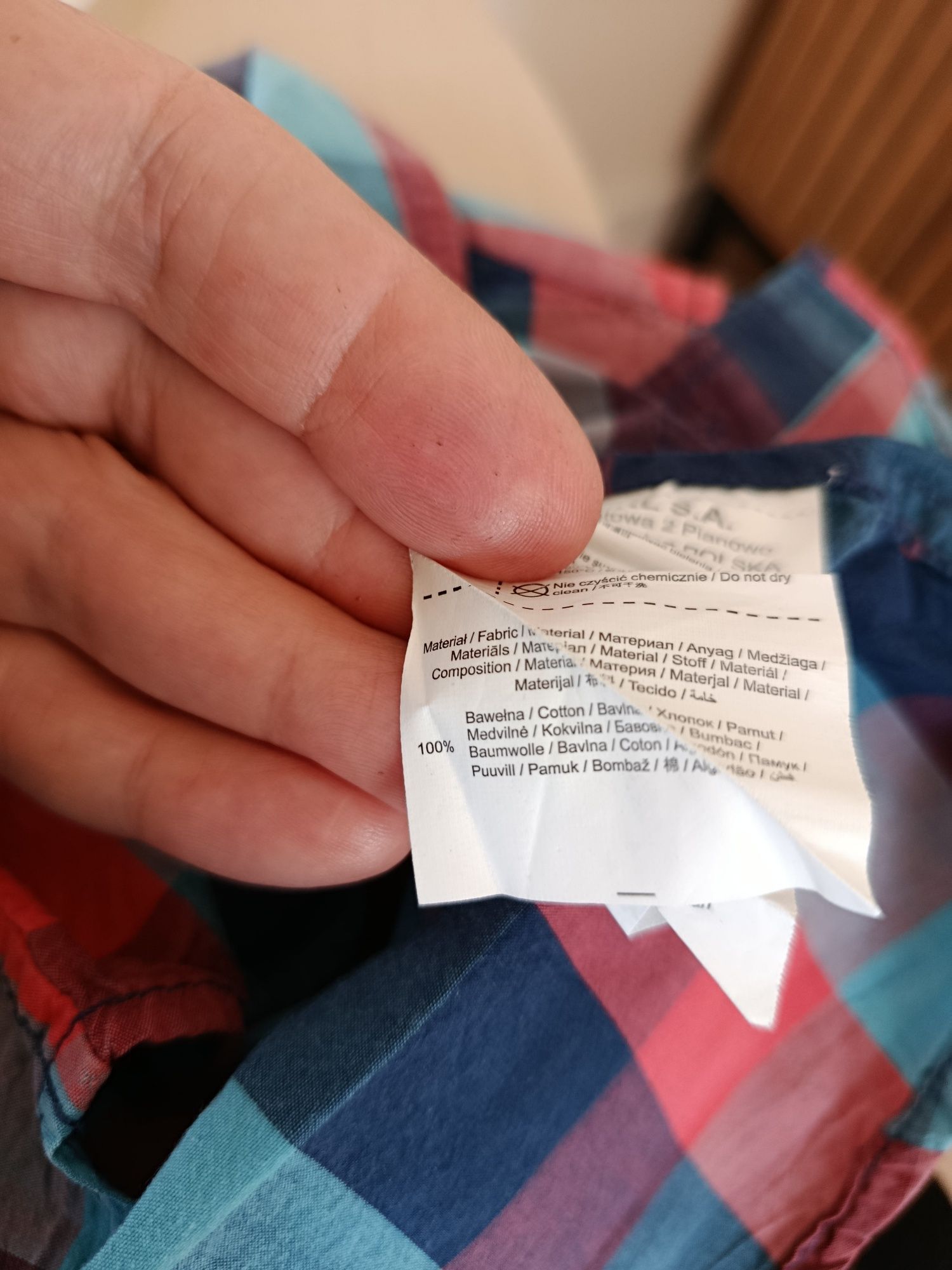 Piękna koszula chłopięca w kratę z krótkim rękawem Coccodrillo r.92