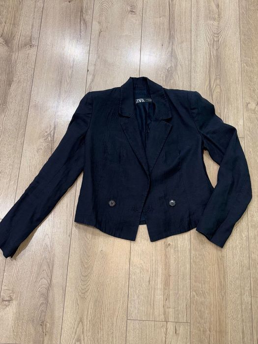 Marynarka Zara krótka cropped crop