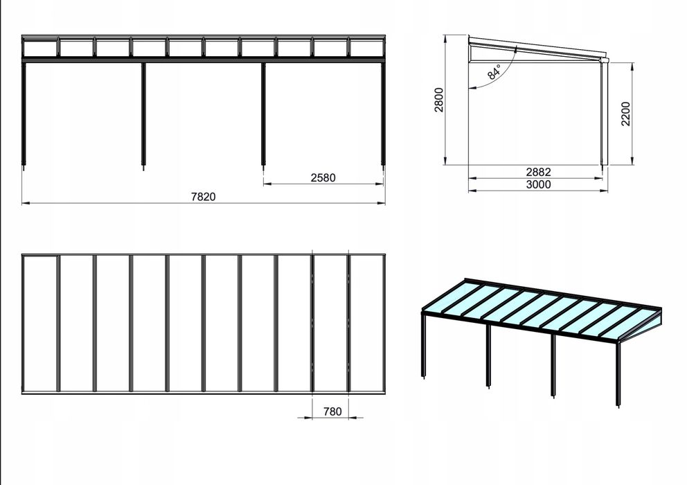 Pergola Ogród zimowy Zadaszenie Zabudowa tarasu na wymiar - kontakt.