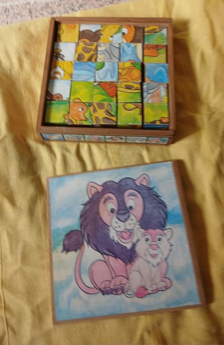 Puzzle de cubos de madeira para Criança
Puzzle de cubo de madeira Ambe