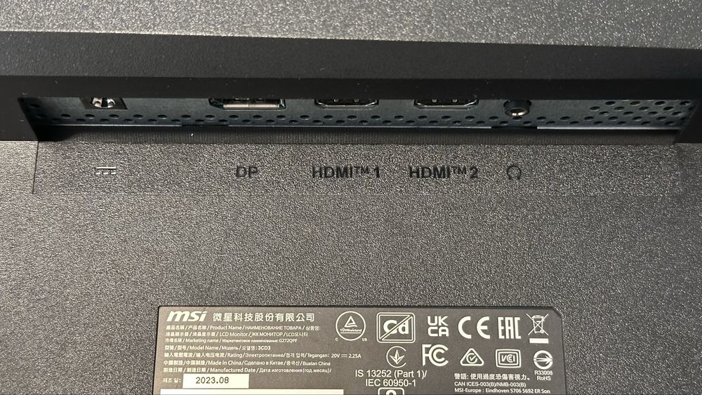 Monitor MSI 27 Polegadas LED RAPID IPS WQHD 170Hz G-Sync