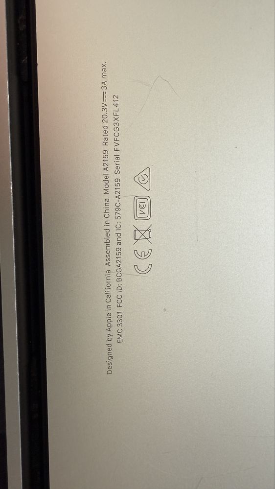 MacBook Pro 13” 2019 icloud on