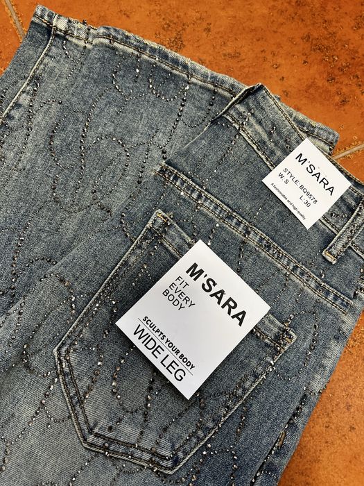 M sara spodnie cyrkonie