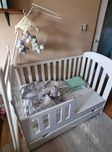 Łóżeczko dziecięce ARUŚ szuflada materac pościel dodatki + Babysense 5