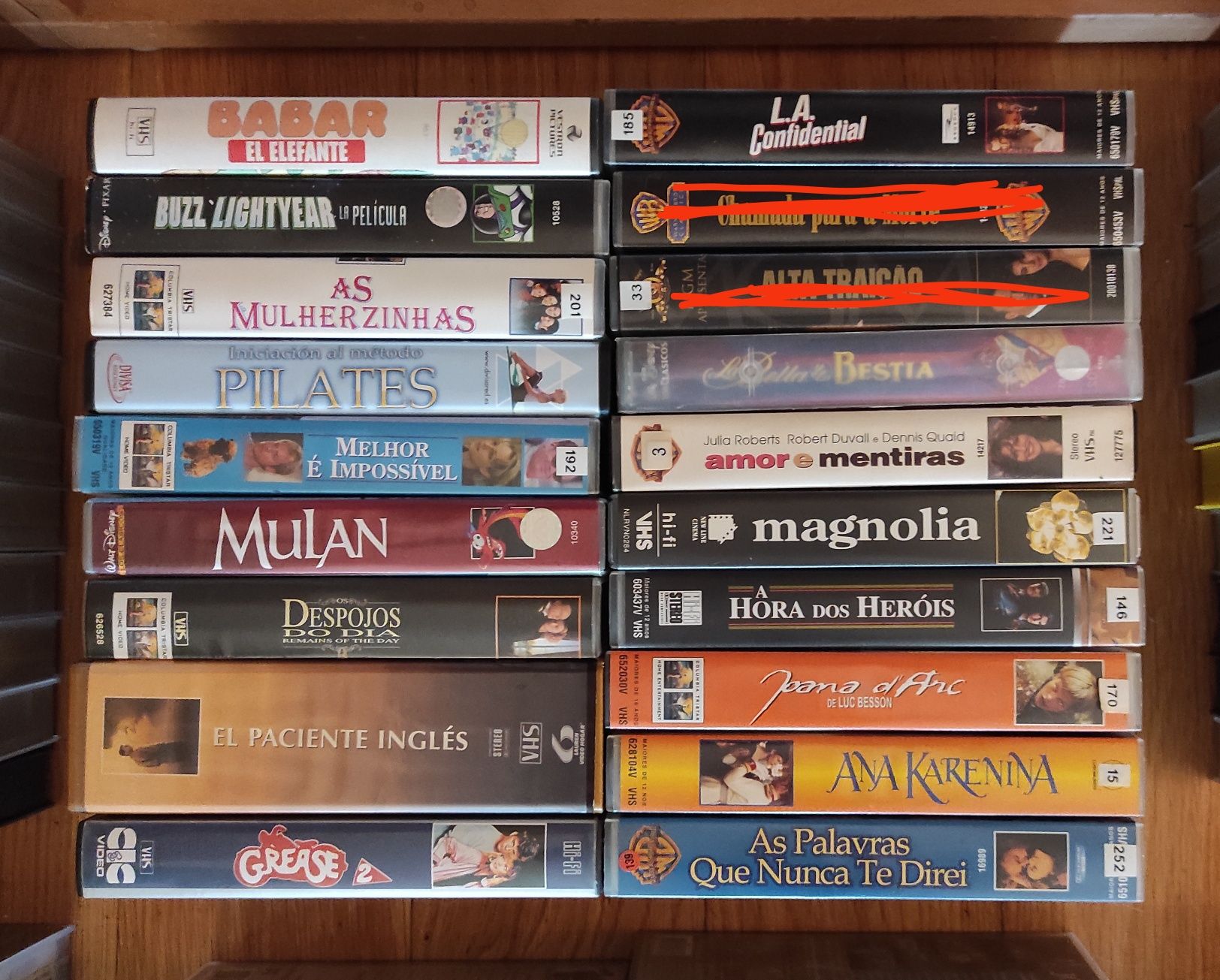 VHS vários para venda Lote 2