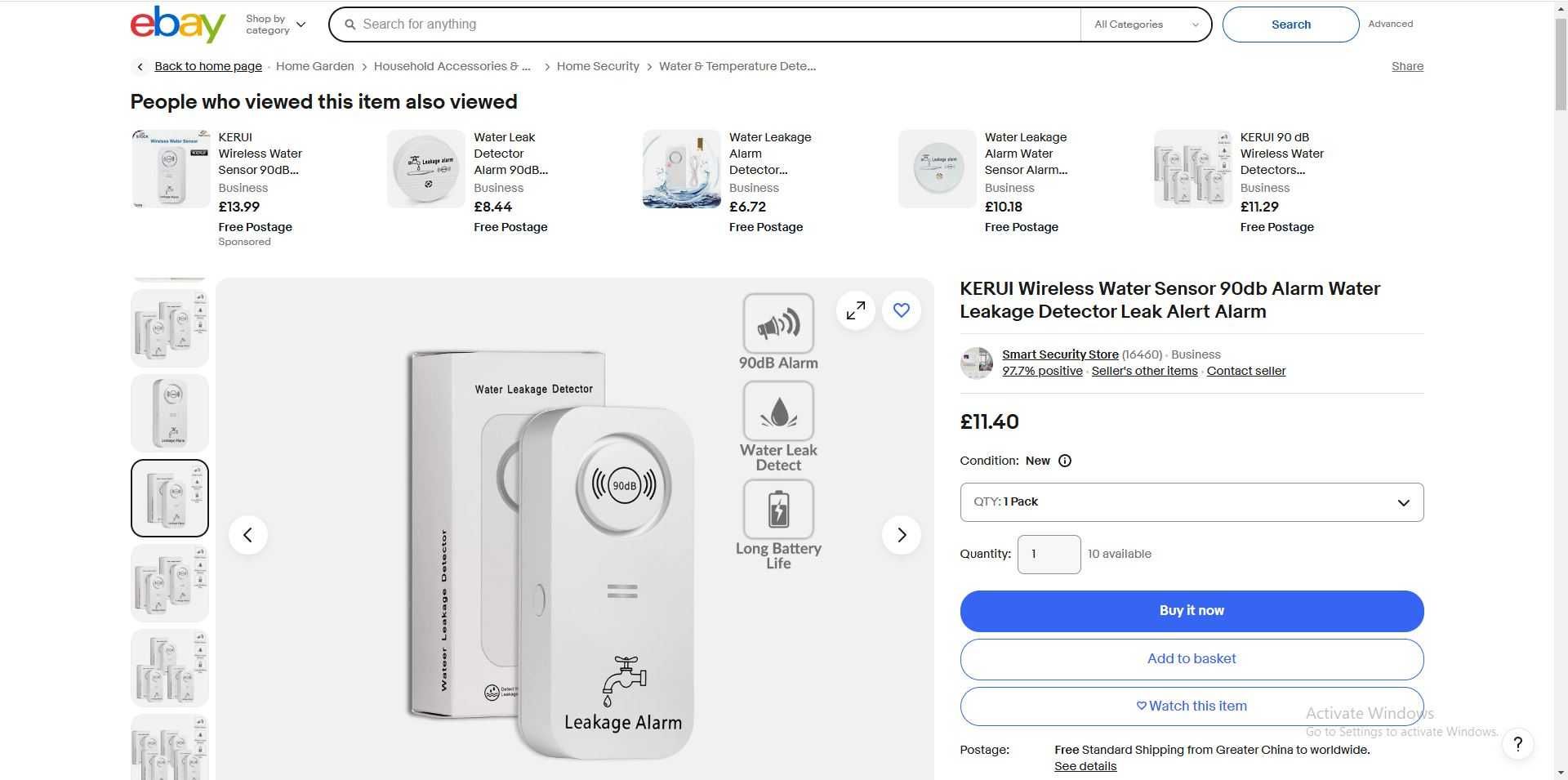 water leakage detector / detector de vazamento de água