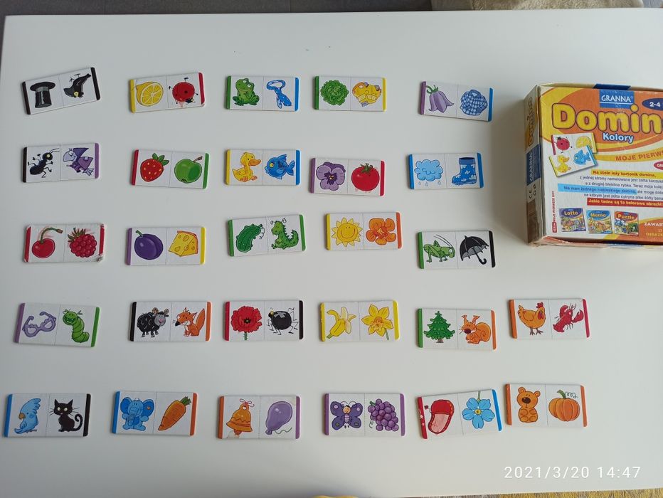 Domino Granna 28 elementów st. bdb, za pół ceny