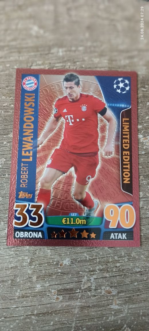 Robert Lewandowski karta Limted Edition MATCH ATAXX