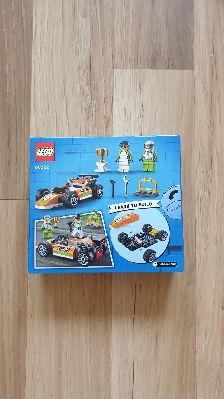 Klocki Lego City 60322 mata puzzle zabawka samochód wyścigowy