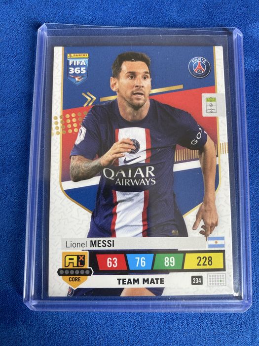 Carta Lionel Messi 2022 Adrenalyn XL Fifa 365 Panini Psg
