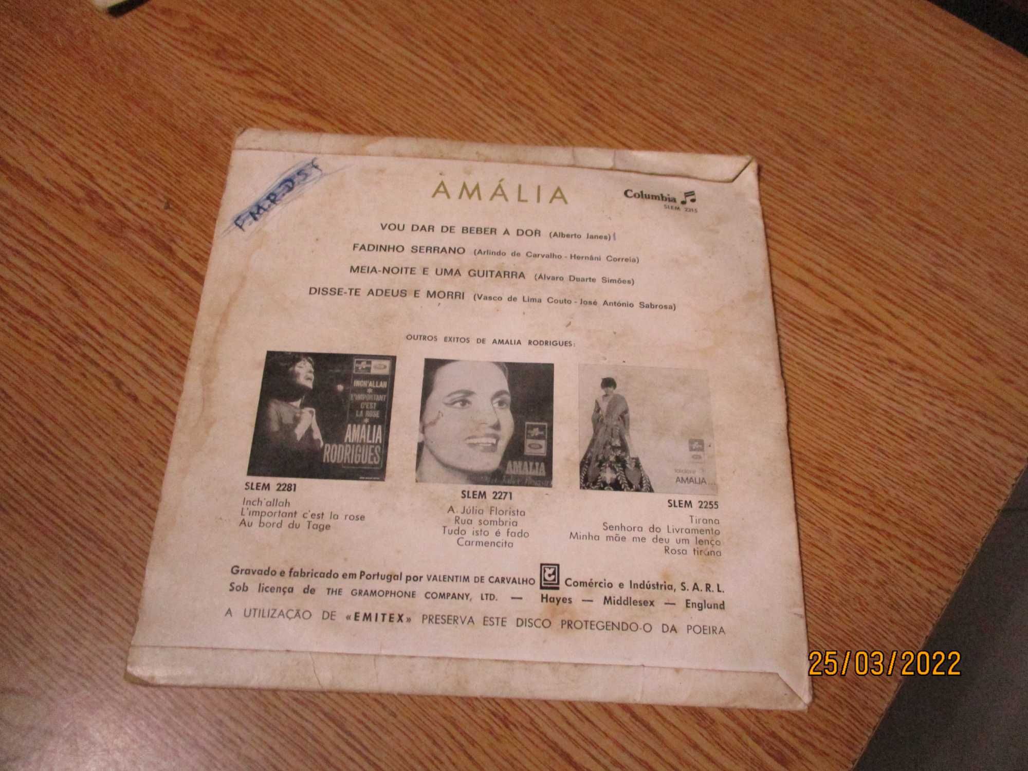 Discos vários vinil EP Fado Amália Rodrigues