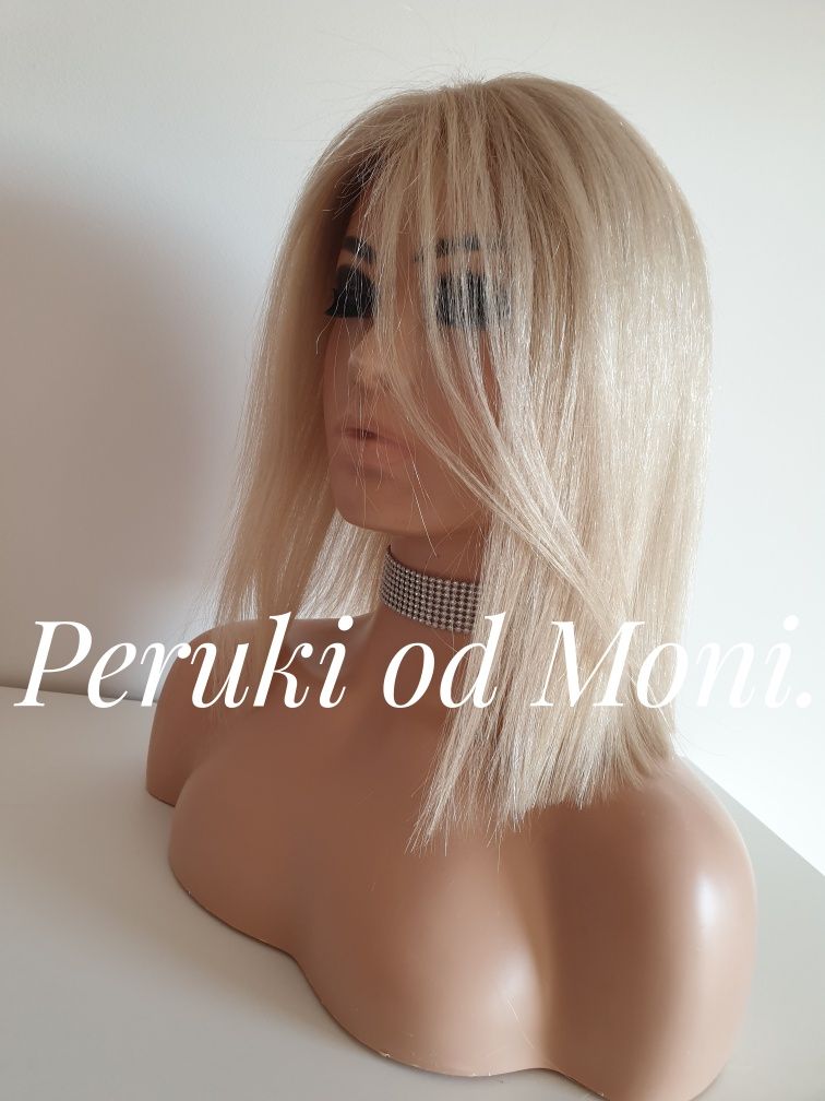 Peruka jasny bezowy blond naturalna