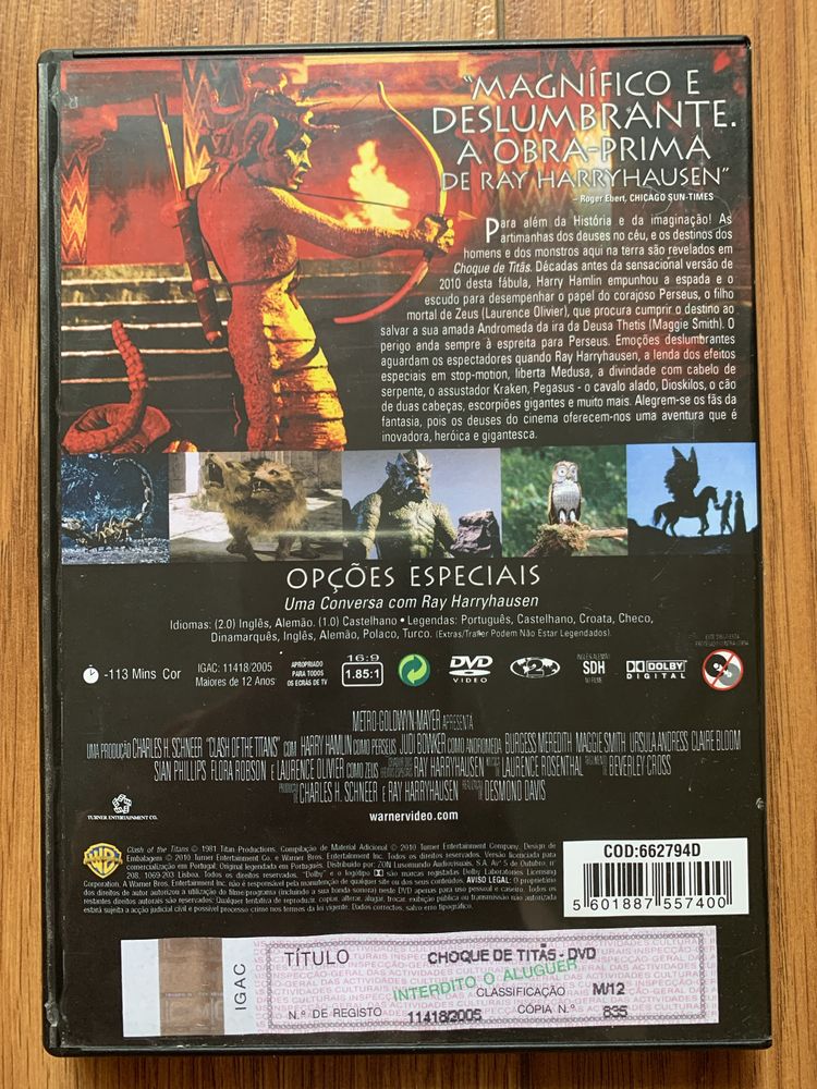 Choque de Titãs - Laurence Olivier - dvd