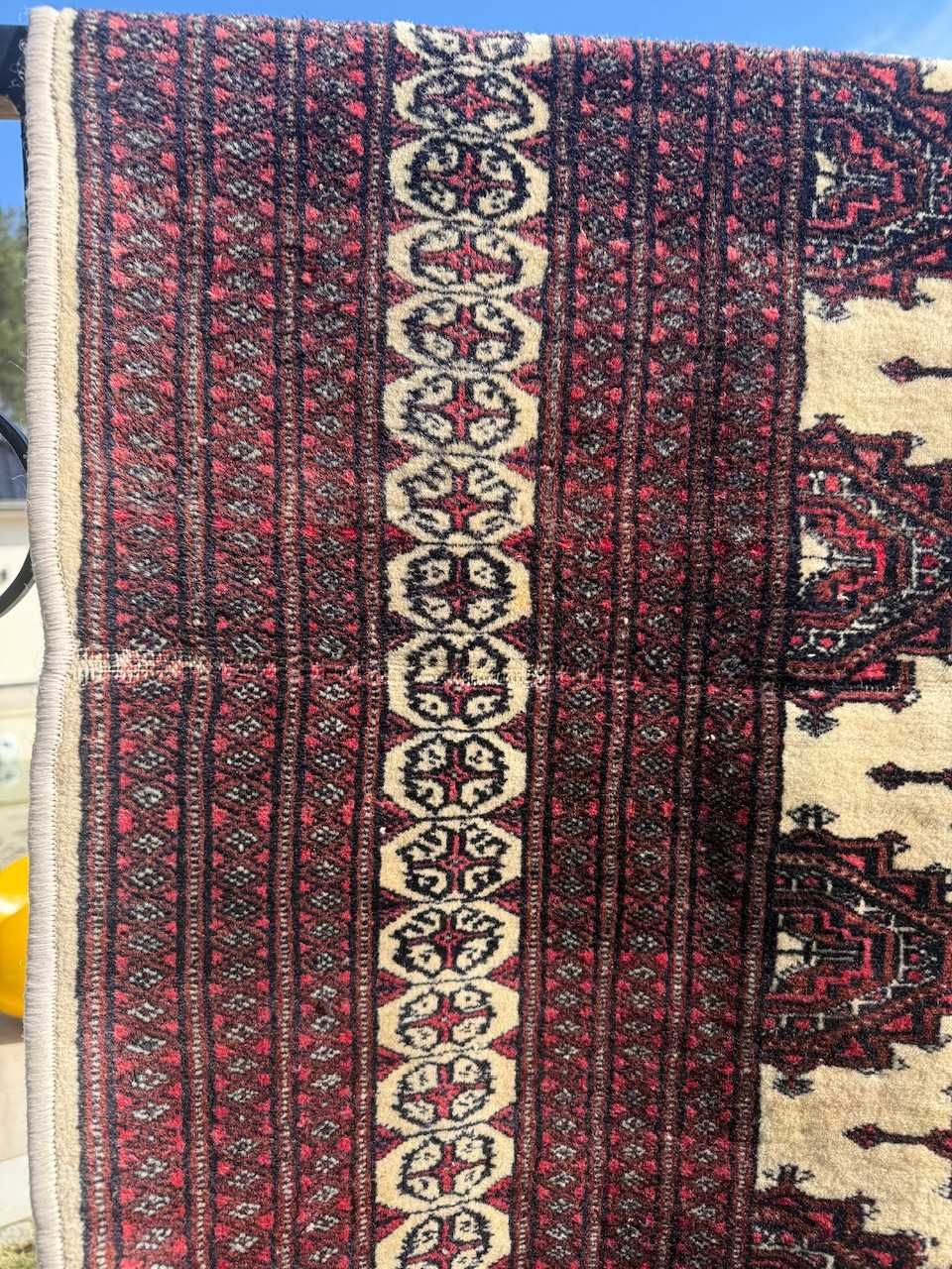 Vintage kaszmirowy dywan Pakistan Buchara ART DECO 300x185 gal.8tyś