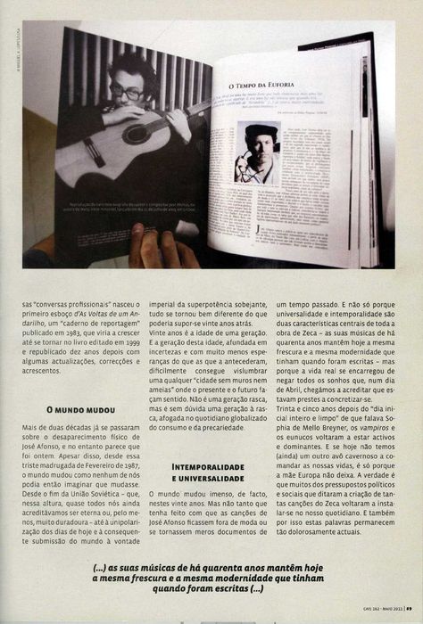 José Afonso	- - -		Cais	- - - - -	Revista