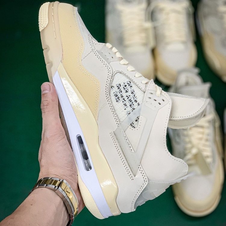 Nike Air Jordan 4 x Off White “ Sail”