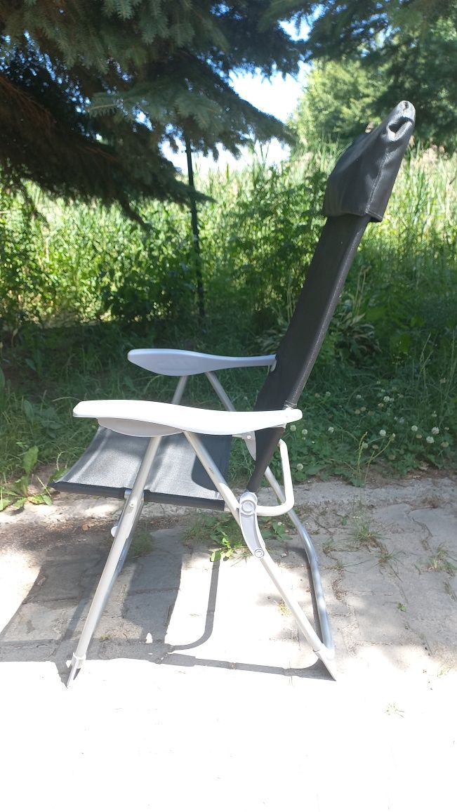 2 NOWE Krzesła rozkładane, turystyczne - regulowane - PRZESYŁKA W CENI