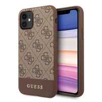 Etui Guess 4G Stripe Collection Na Iphone 11 / Xr - Brązowe