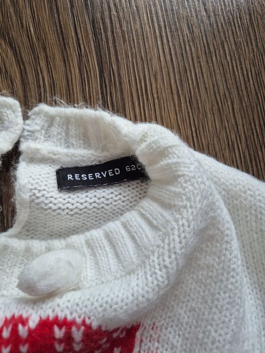 Sweter sweterek dziecięcy świąteczny reserved 62