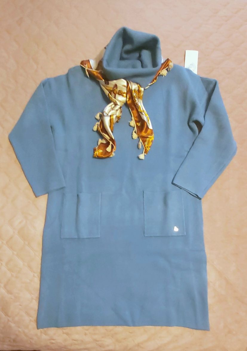 Lote de 3 vestidos de malha com bolsos