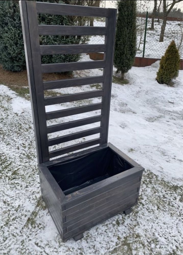 Donica pergola wykonana ze sosny