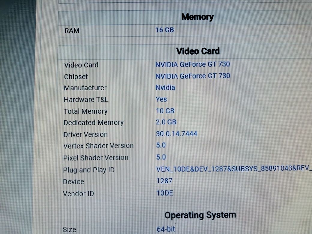 Computador para peças 16 gb RAM