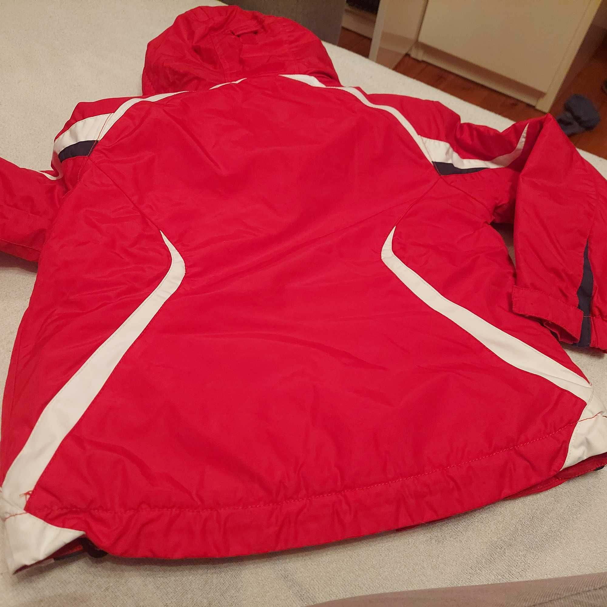 Czerwona zimowa kurtka narciarska dla chłopca Wed'ze